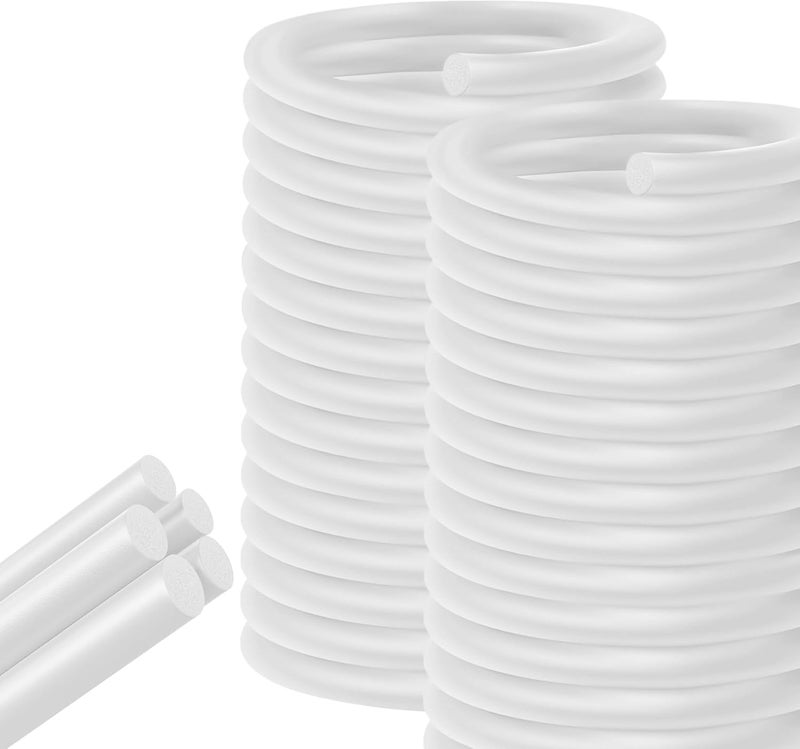 Taikula 10FT Backer Rod 3/4 Inch Diameter Rubber Caulk Concrete Expansion Joint Filler White Saver Weather Strip Seal for Gaps and Joints Concrete Filling (3/4 Inch x 10FT) - Image 1